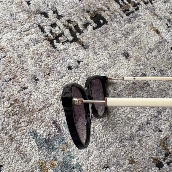 Y2K Balmain Black And Cream Sunglasses, BL2102 - Picture 4 of 11